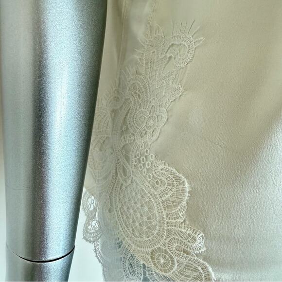 Brunello Cucinelli silk women top with laces size L Authentic - Picture 3 of 8